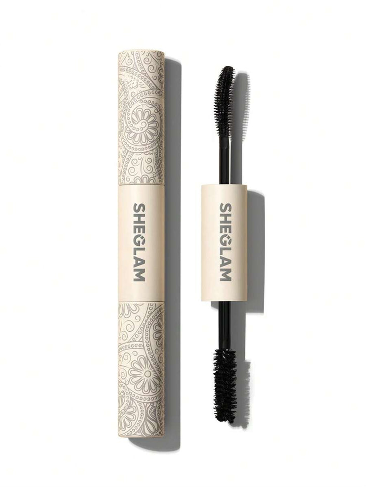 SHEGLAM All-In-One Volume & Length Mascara 2 In 1 Waterproof Volumizing Dual-Ended Brush