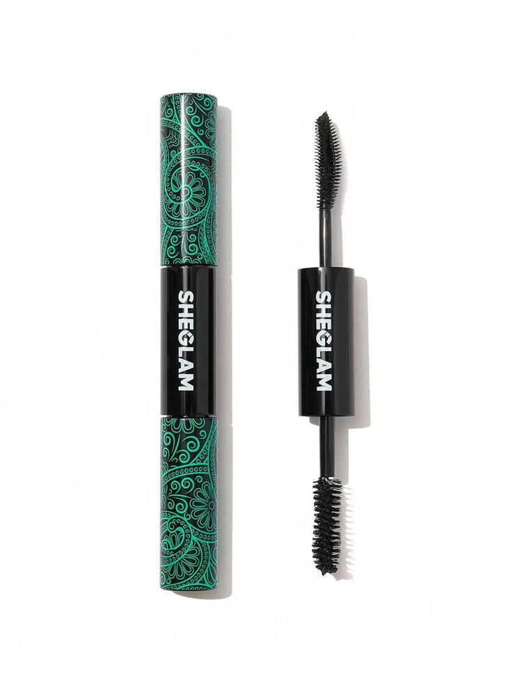 SHEGLAM All-In-One Volume & Length Mascara 2 In 1 Waterproof Volumizing Dual-Ended Brush