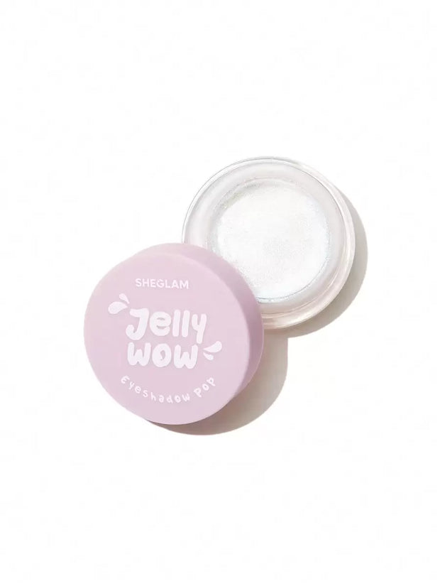 SHEGLAM Jelly Wow Eyeshadow Pop-Delirious Long Lasting Glitter Eyeshadow Gel High Shine Blue Shimmer Ultra Pigmented