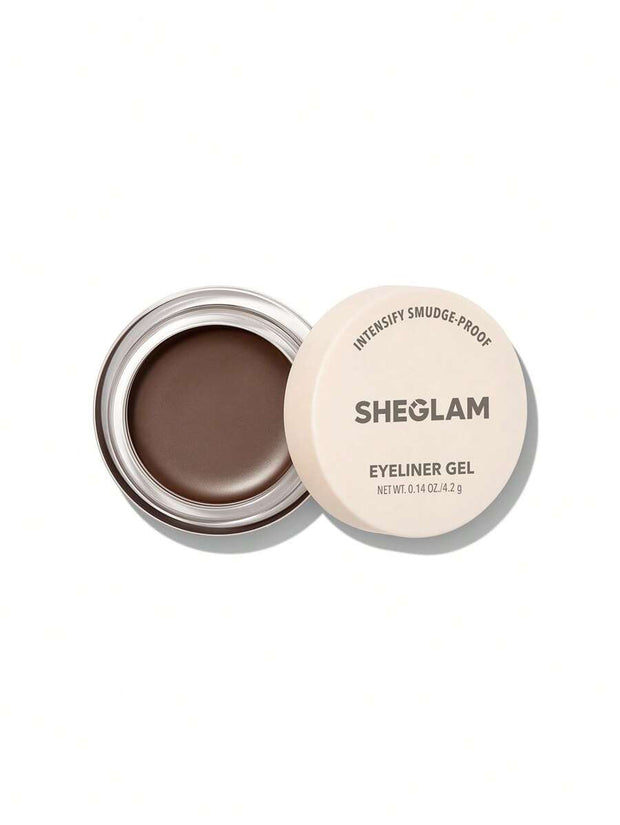 SHEGLAM Intensify Smudge-Proof Eyeliner Gel-Brown 3 Colors Waterproof Long-Lasting Matte Eyeliner Gel