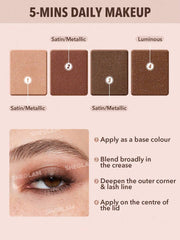 SHEGLAM Essential Square Eyeshadow Quad-Serendipity Makeup