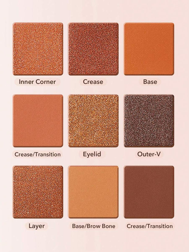 SHEGLAM Nine To Fine Eyeshadow Palette-Nomadic 9-Clolor Matte Eyeshadow Palette