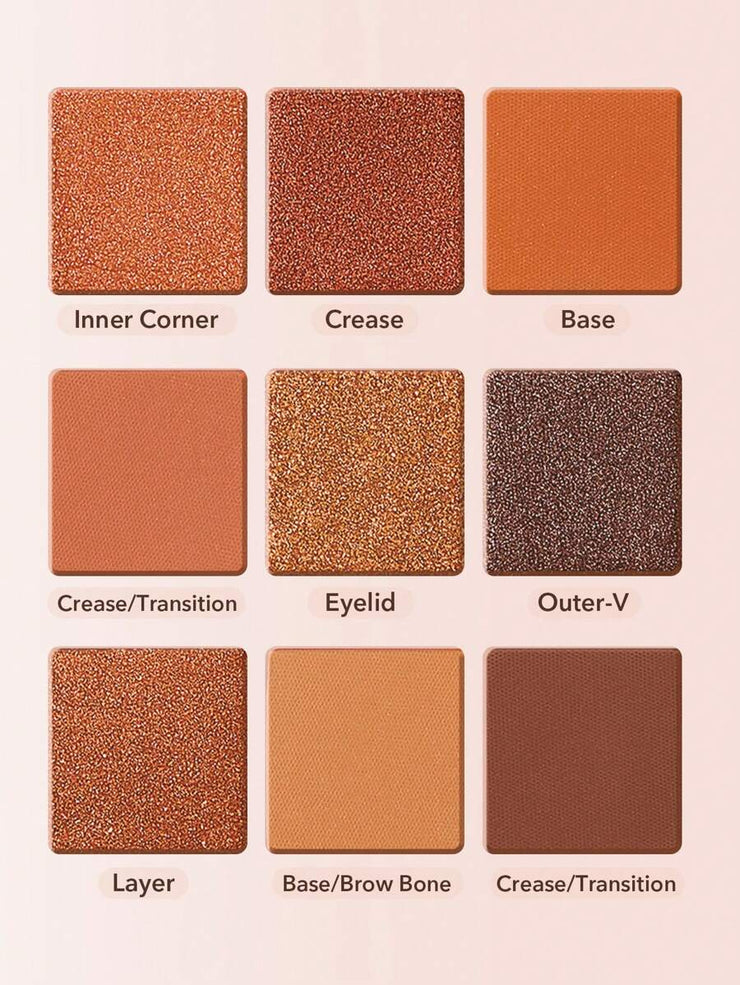 SHEGLAM Nine To Fine Eyeshadow Palette-Nomadic 9-Clolor Matte Eyeshadow Palette
