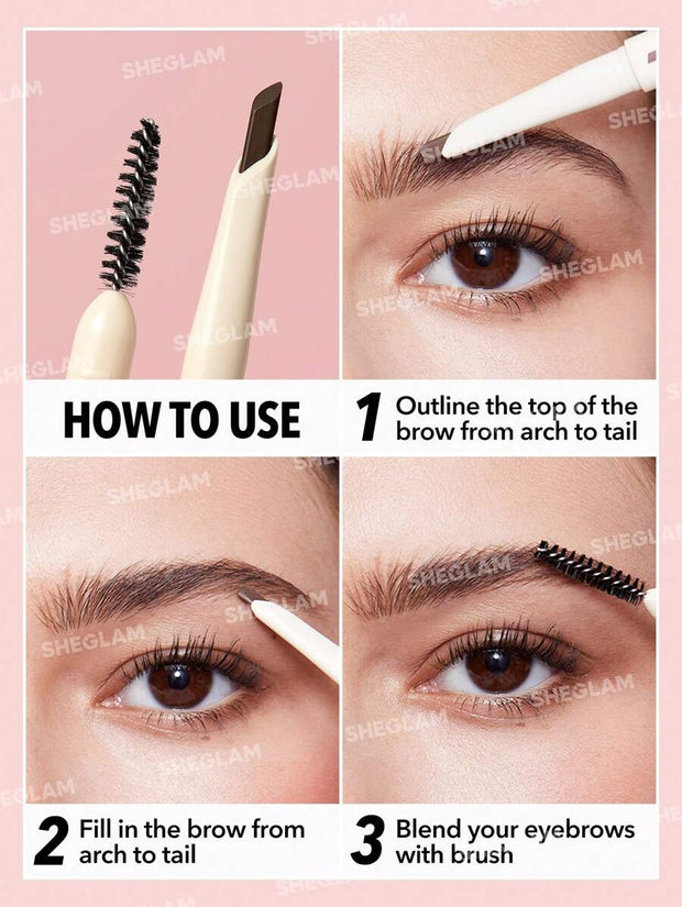 SHEGLAM Better Brows Long Lasting Eyebrow Pencil-Taupe Waterproof Automatic Eyebrow Pen