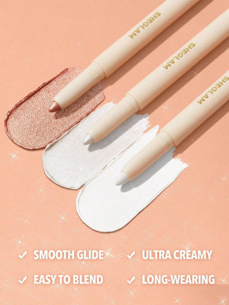SHEGLAM Big N' Bright Eye Pencil-White Highlighter Pen Shimmer