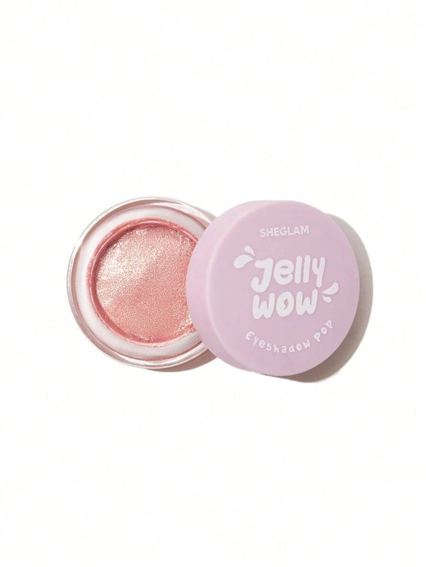 SHEGLAM Jelly Wow Eyeshadow Pop-Delirious Long Lasting Glitter Eyeshadow Gel High Shine Blue Shimmer Ultra Pigmented