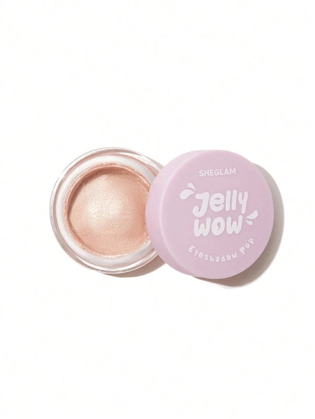 SHEGLAM Jelly Wow Eyeshadow Pop-Delirious Long Lasting Glitter Eyeshadow Gel High Shine Blue Shimmer Ultra Pigmented
