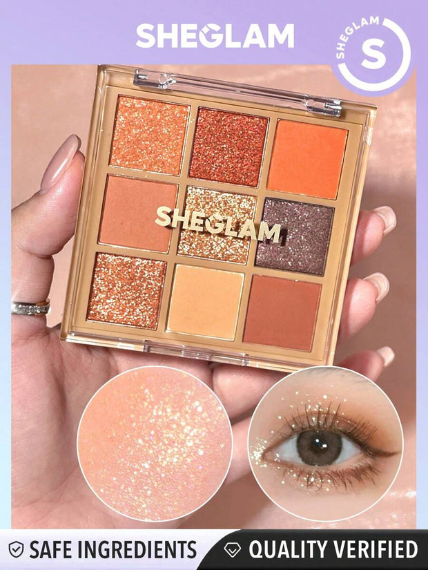 SHEGLAM Nine To Fine Eyeshadow Palette-Nomadic 9-Clolor Matte Eyeshadow Palette