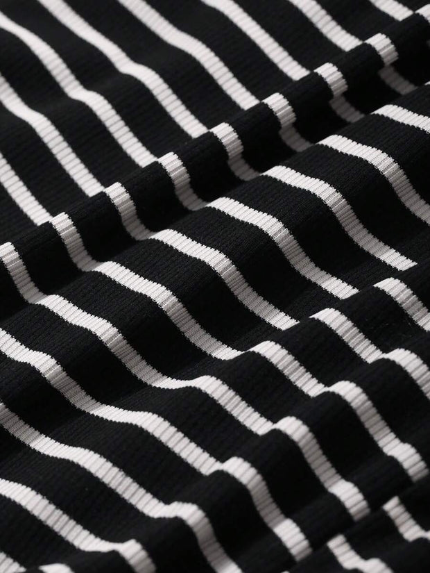 DAZY Women's Casual Striped Sleeveless Dress Sundress