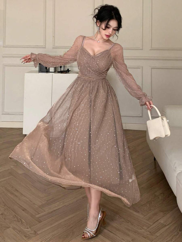 DAZY Elegant Dress, High-End French Style Evening Gown For Party