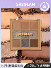 SHEGLAM Nine To Fine Eyeshadow Palette-Nomadic 9-Clolor Matte Eyeshadow Palette