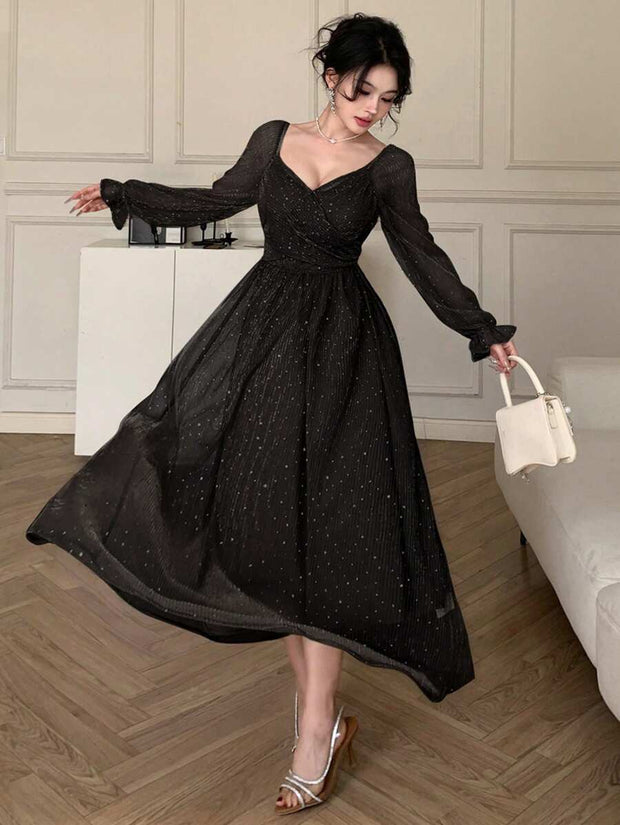 DAZY Elegant Dress, High-End French Style Evening Gown For Party
