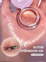 SHEGLAM Jelly Wow Eyeshadow Pop-Delirious Long Lasting Glitter Eyeshadow Gel High Shine Blue Shimmer Ultra Pigmented