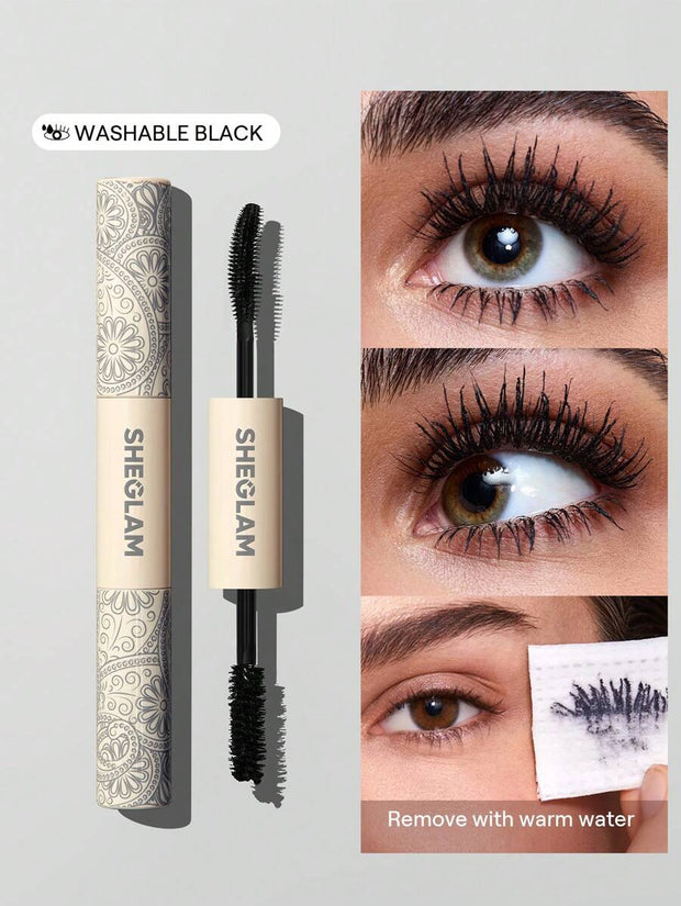 SHEGLAM All-In-One Volume & Length Mascara 2 In 1 Waterproof Volumizing Dual-Ended Brush