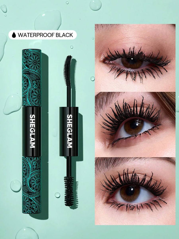 SHEGLAM All-In-One Volume & Length Mascara 2 In 1 Waterproof Volumizing Dual-Ended Brush