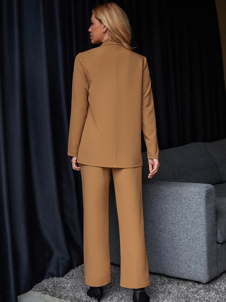 Calvaya Solid Color Suit Set