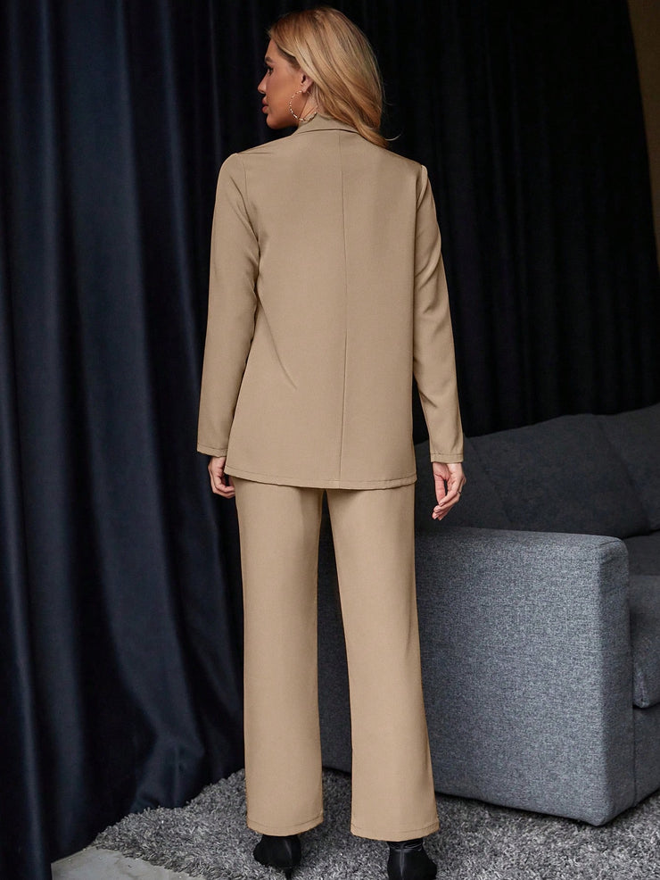 Calvaya Solid Color Suit Set