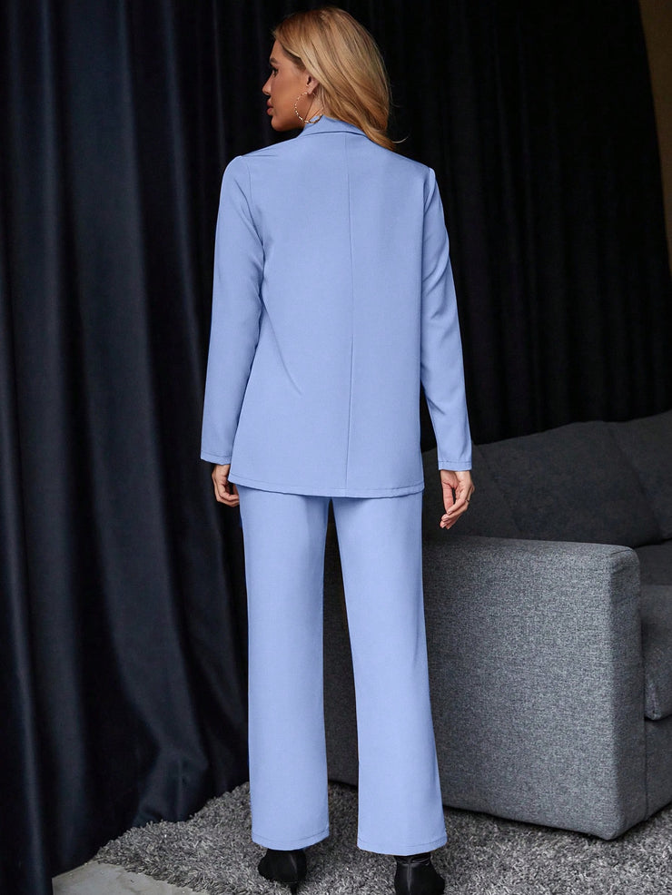 Calvaya Solid Color Suit Set