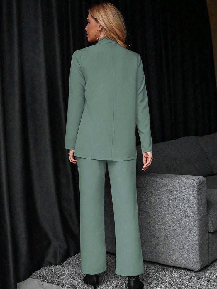 Calvaya Solid Color Suit Set
