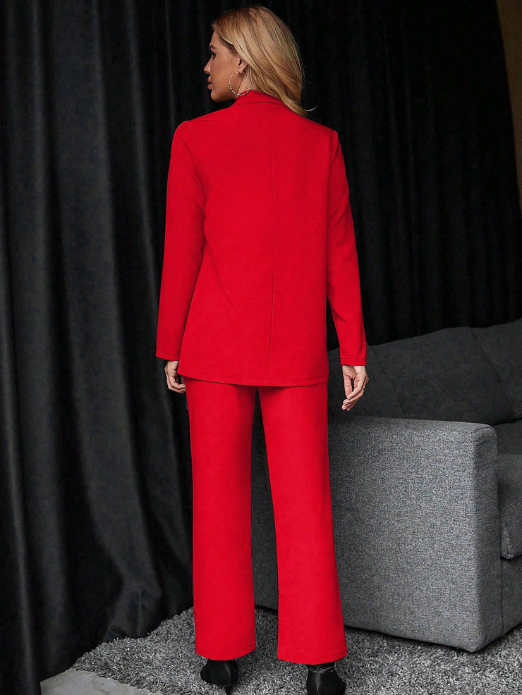 Calvaya Solid Color Suit Set