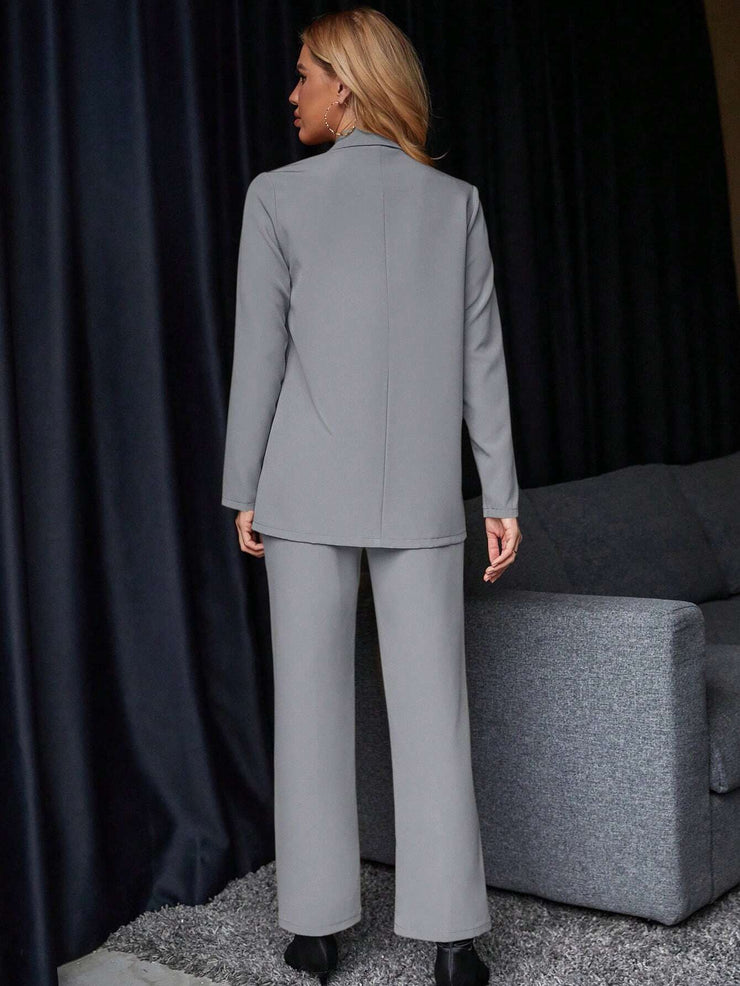Calvaya Solid Color Suit Set