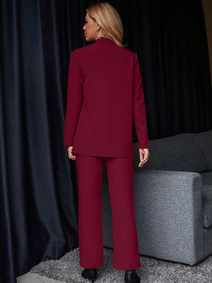 Calvaya Solid Color Suit Set