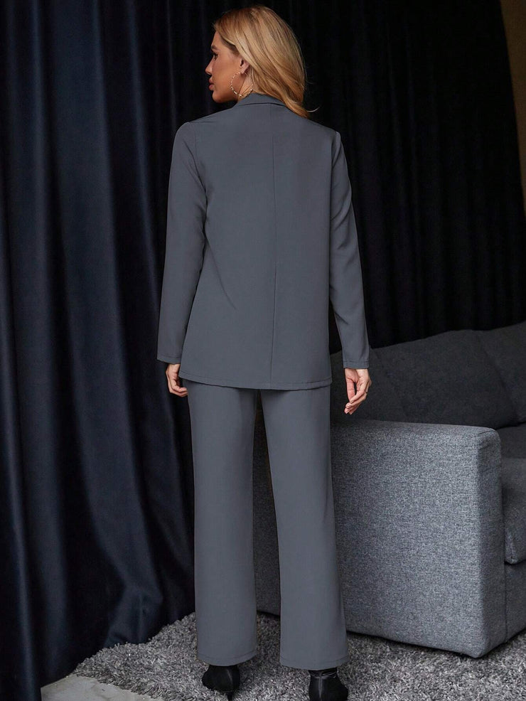 Calvaya Solid Color Suit Set