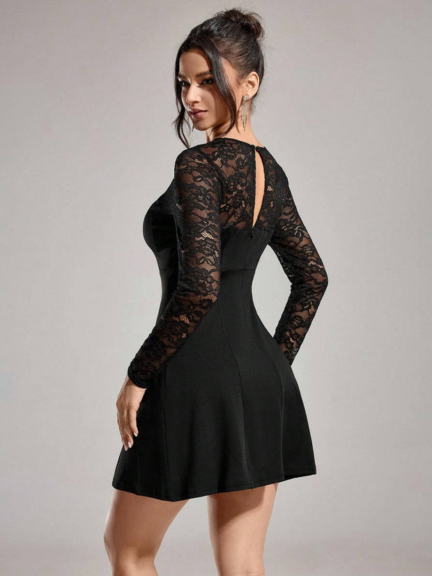 Poshira Women's Elegant Daily Wear Party Dress