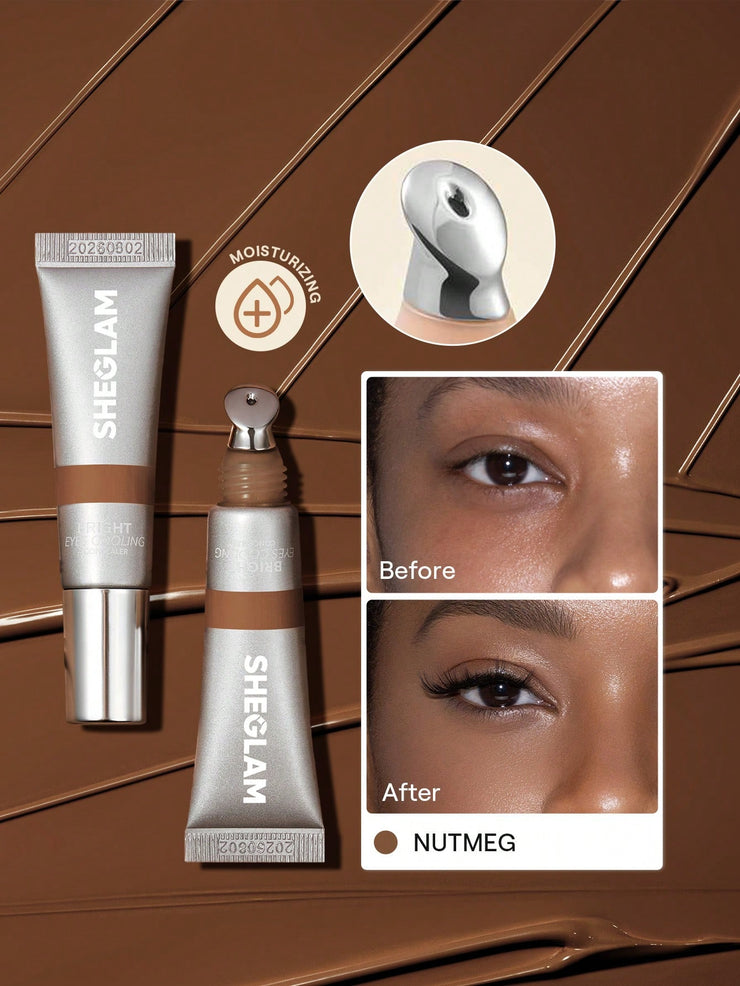 SHEGLAM Bright Eyes Cooling Concealer Cooling Metal Applicator Matte Liquid Concealer