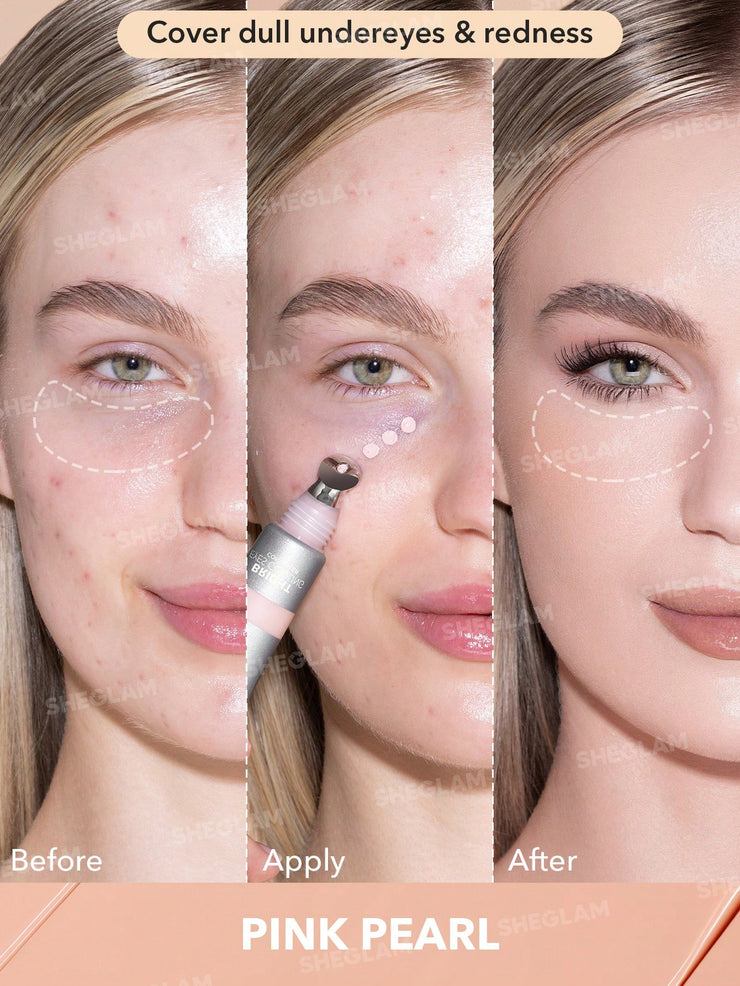 SHEGLAM Bright Eyes Cooling Concealer Cooling Metal Applicator Matte Liquid Concealer