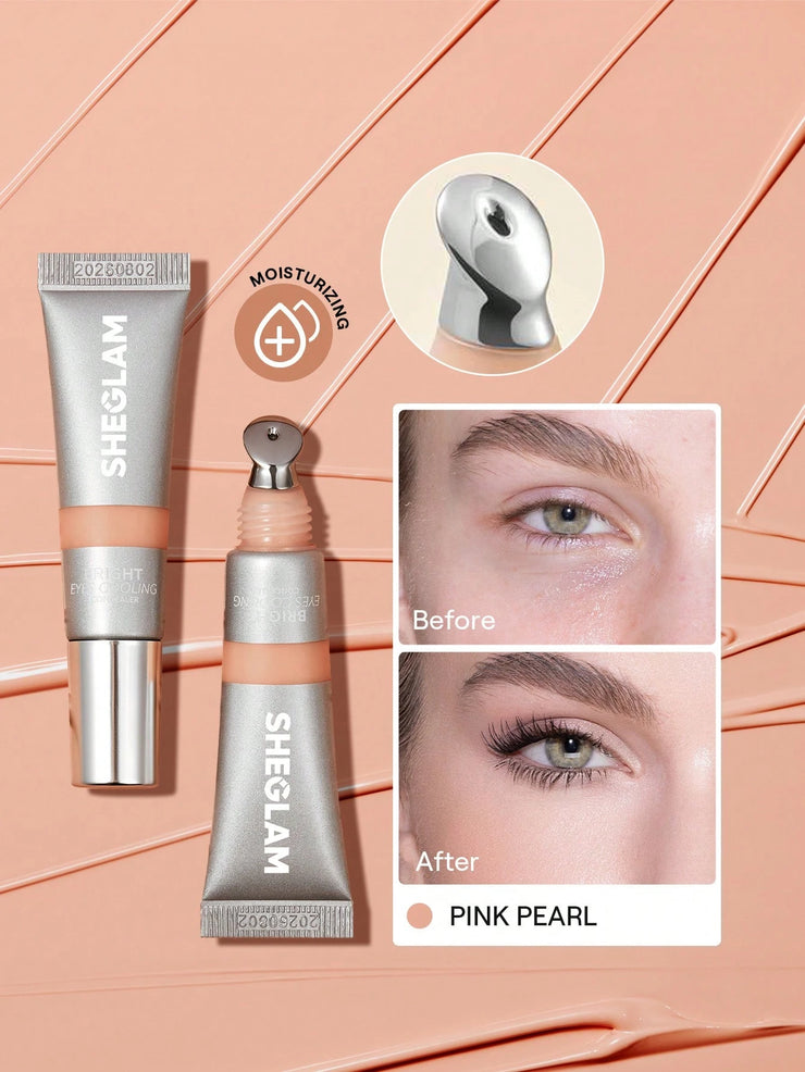 SHEGLAM Bright Eyes Cooling Concealer Cooling Metal Applicator Matte Liquid Concealer