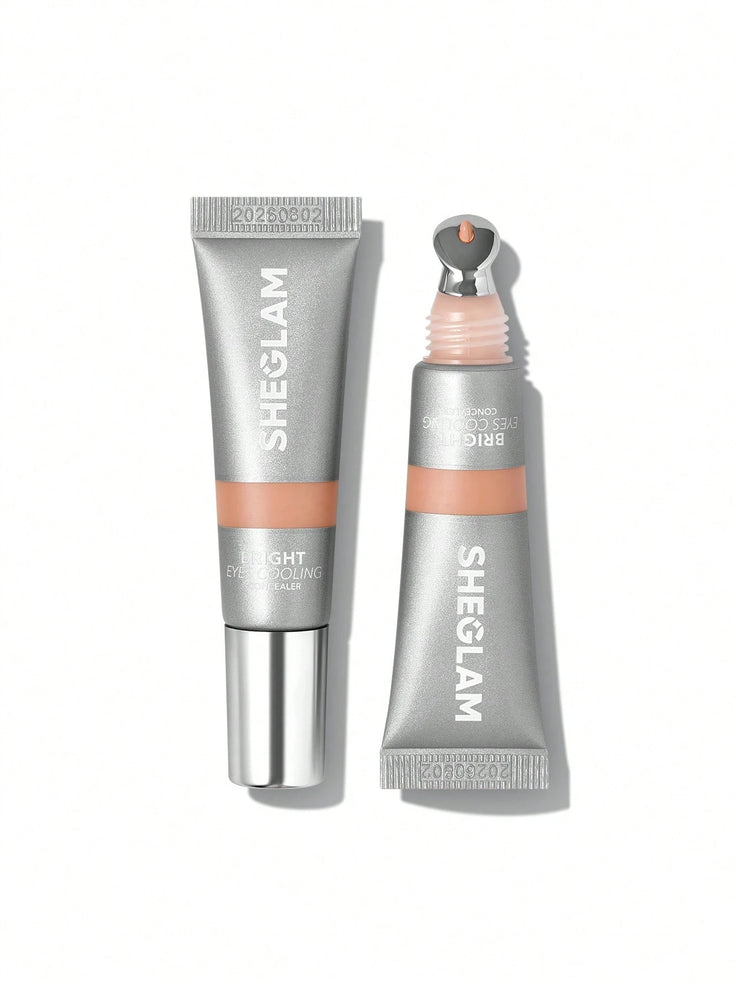 SHEGLAM Bright Eyes Cooling Concealer Cooling Metal Applicator Matte Liquid Concealer