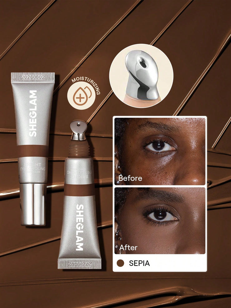 SHEGLAM Bright Eyes Cooling Concealer Cooling Metal Applicator Matte Liquid Concealer