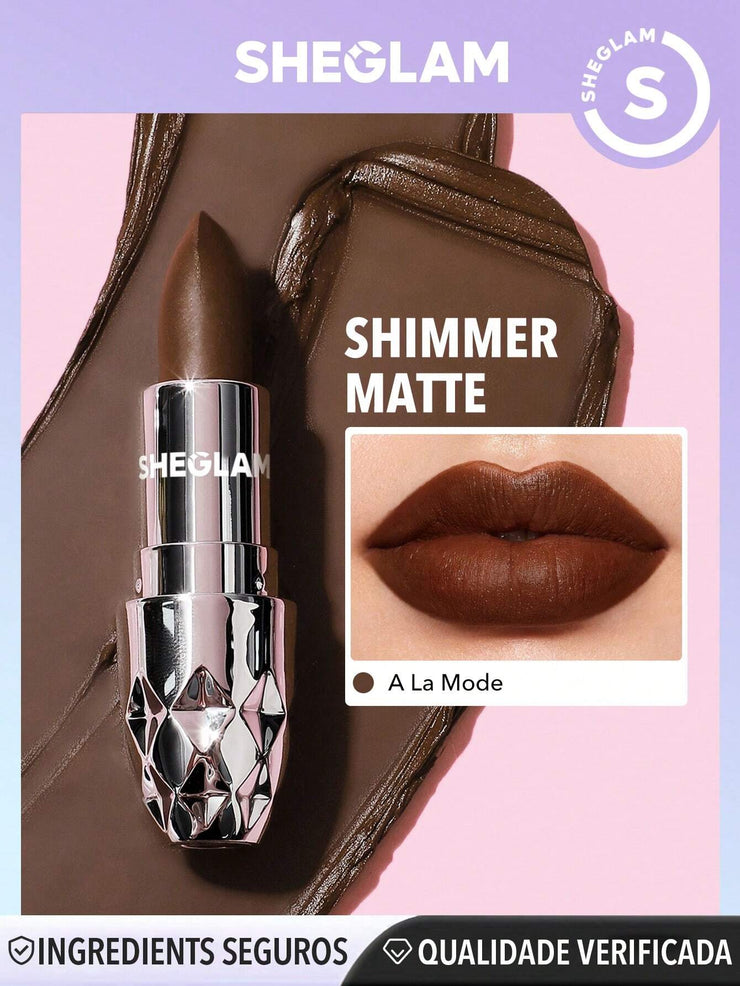 SHEGLAM Starlight Velvet Lipstick-Deep Under 10 Colors Shimmer Matte Long Lasting Lipstick
