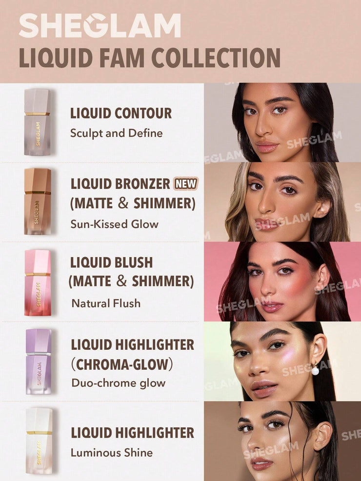 SHEGLAM Sun Sculpt Liquid Contour Contour Liquid Non-Greasy, Weightless Contour