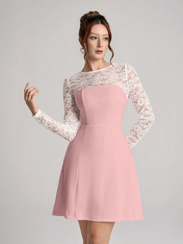 Poshira Women's Elegant Daily Wear Party Dress