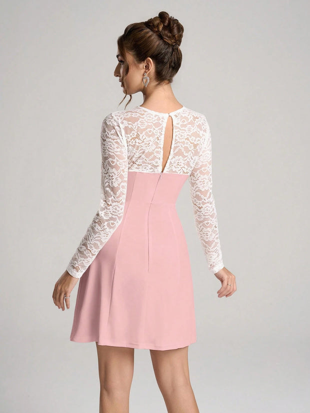 Poshira Women's Elegant Daily Wear Party Dress