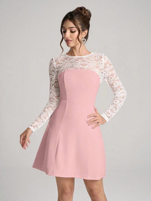 Poshira Women's Elegant Daily Wear Party Dress