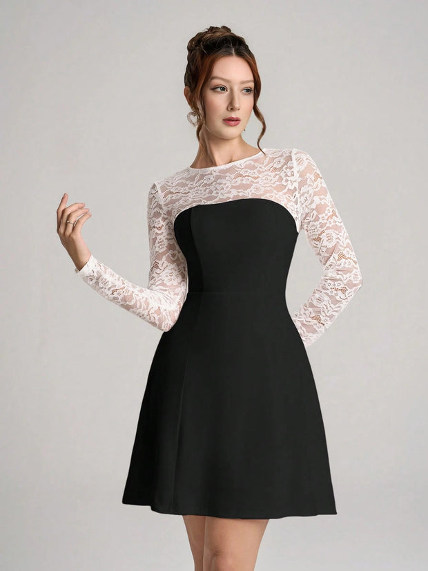 Poshira Women's Elegant Daily Wear Party Dress