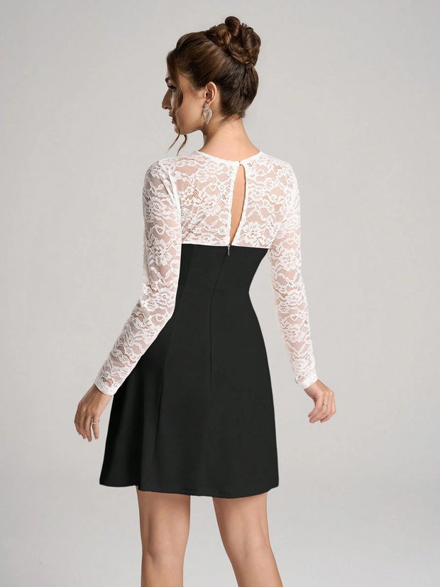 Poshira Women's Elegant Daily Wear Party Dress