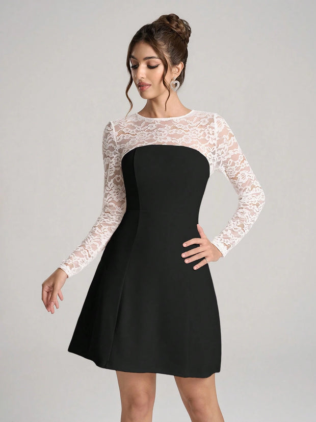 Poshira Women's Elegant Daily Wear Party Dress
