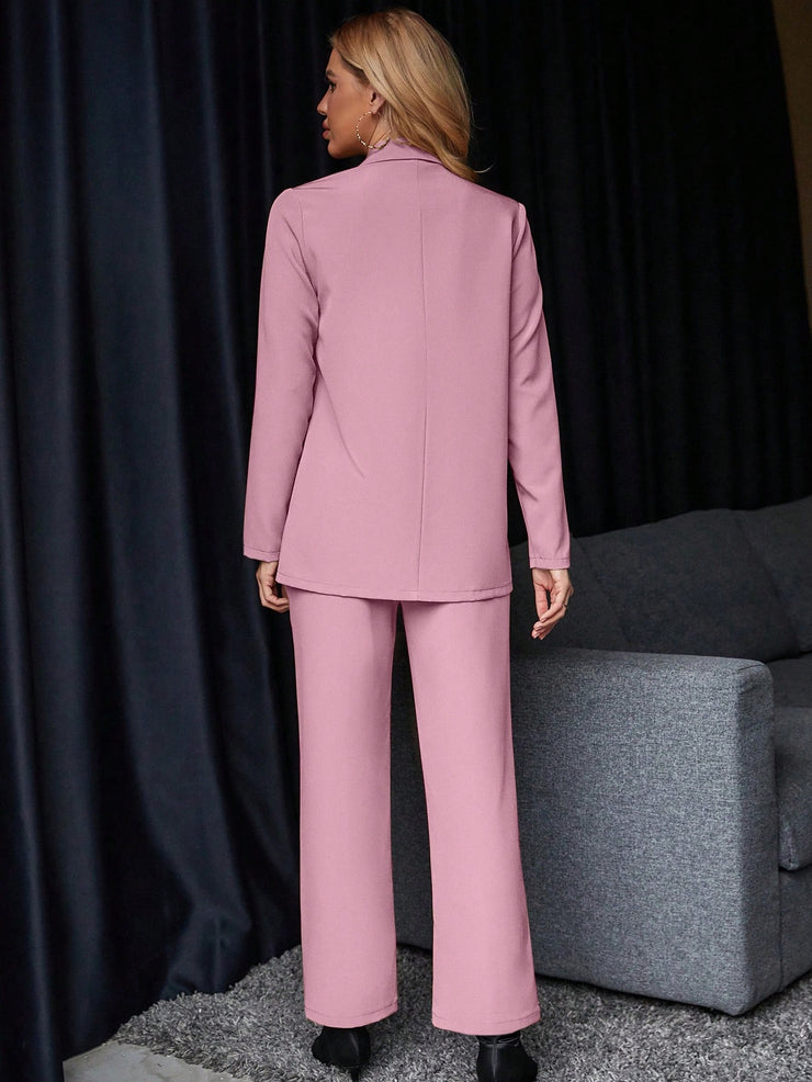 Calvaya Solid Color Suit Set